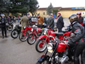 Moto d'epoca al giuramento
